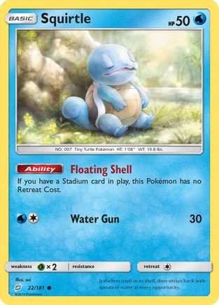 Squirtle (22/181) [SM: Team Up] Pokemon Single Pokémon