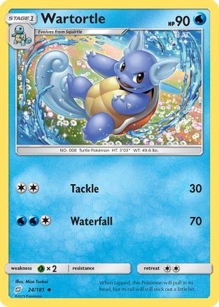 Wartortle (24/181) Reverse Holofoil [SM: Team Up] Pokemon Single Pokémon