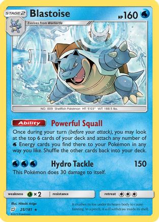Blastoise (25/181) [SM: Team Up] Pokemon Single Pokémon