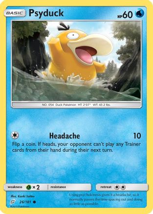 Psyduck (26/181) Reverse Holofoil [SM: Team Up] Pokemon Single Pokémon