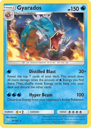 Gyarados (30/181) Holofoil [SM: Team Up] Pokemon Single Pokémon