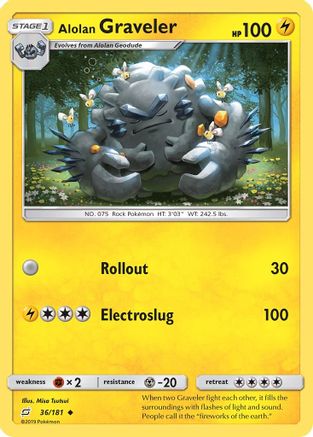 Alolan Graveler (36/181) - [SM: Team Up] Pokemon Single Pokémon