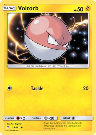 Voltorb (38/181) [SM: Team Up] Pokemon Single Pokémon