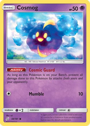 Cosmog (69/181) Reverse Holofoil [SM: Team Up] Pokemon Single Pokémon