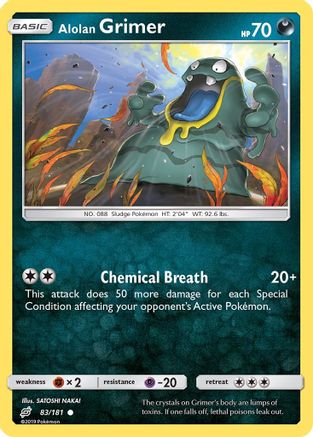 Alolan Grimer (83/181) Reverse Holofoil [SM: Team Up] Pokemon Single Pokémon