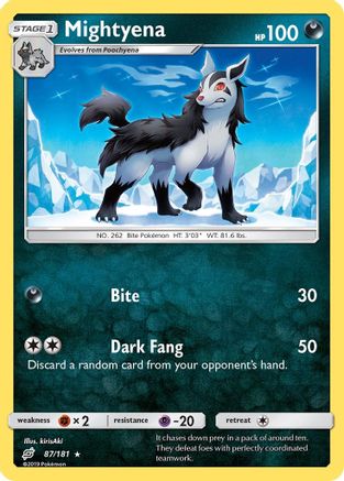 Mightyena (87/181) Reverse Holofoil [SM: Team Up] Pokemon Single Pokémon