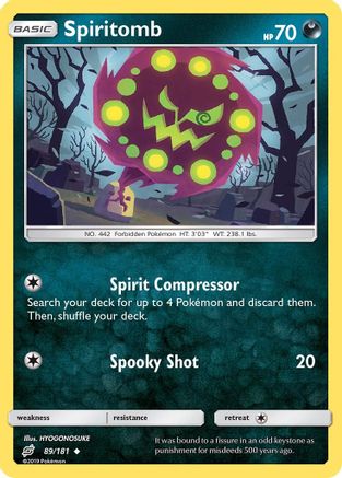 Spiritomb (/181) Reverse Holofoil [SM: Team Up] Pokemon Single Pokémon
