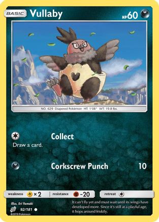 Vullaby (/181) Reverse Holofoil [SM: Team Up] Pokemon Single Pokémon