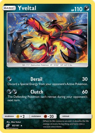 Yveltal (95/181) Reverse Holofoil [SM: Team Up] Pokemon Single Pokémon