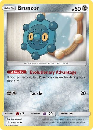 Bronzor (100/181) Reverse Holofoil [SM: Team Up] Pokemon Single Pokémon