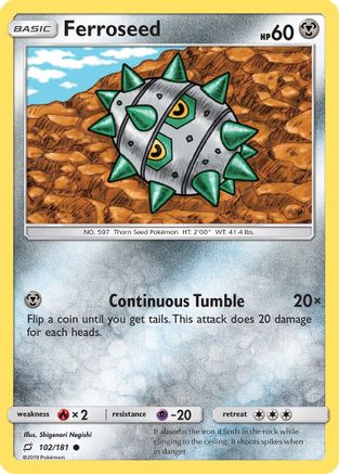 Ferroseed (/181) Reverse Holofoil [SM: Team Up] Pokemon Single Pokémon