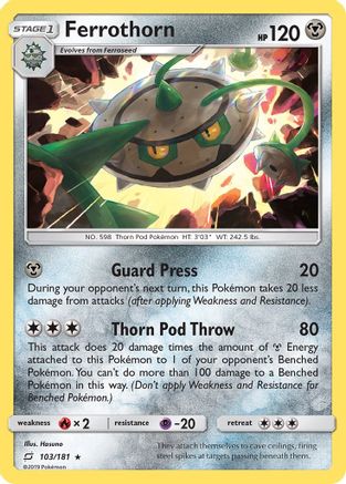 Ferrothorn (/181) Reverse Holofoil [SM: Team Up] Pokemon Single Pokémon