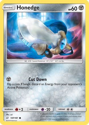 Honedge (/181) Reverse Holofoil [SM: Team Up] Pokemon Single Pokémon
