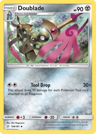Doublade (/181) Reverse Holofoil [SM: Team Up] Pokemon Single Pokémon