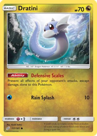 Dratini (117/181) Reverse Holofoil [SM: Team Up] Pokemon Single Pokémon
