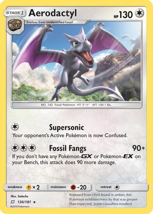 Aerodactyl (130/181) - [SM: Team Up] Reverse Holofoil Pokemon Single Pokémon