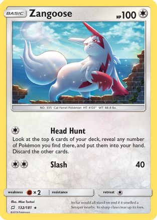 Zangoose (/181) Holofoil [SM: Team Up] Pokemon Single Pokémon