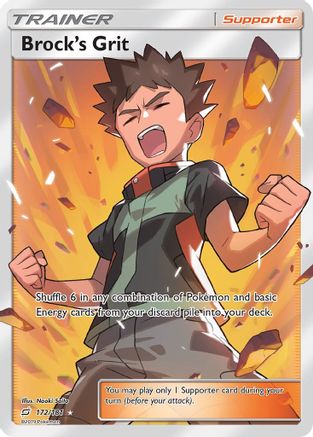 Brock's Grit (Full Art) (/181) Holofoil [SM: Team Up] Pokemon Single Pokémon