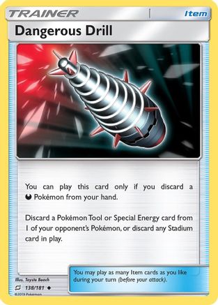 Dangerous Drill (/181) Reverse Holofoil [SM: Team Up] Pokemon Single Pokémon