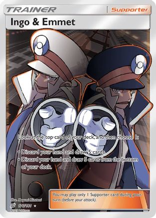 Ingo & Emmet (Full Art) (/181) Holofoil [SM: Team Up] Pokemon Single Pokémon