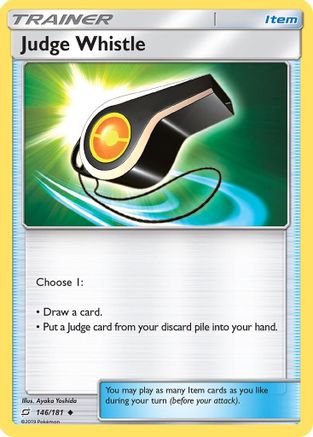 Judge Whistle (146/181) Reverse Holofoil [SM: Team Up] Pokemon Single Pokémon