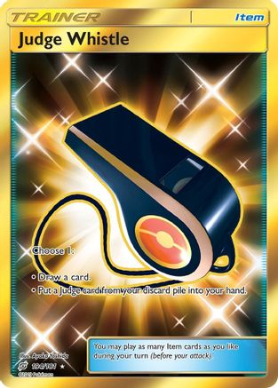 Judge Whistle (Secret) 194/181 Holofoil [SM: Team Up] Pokemon Single Pokémon