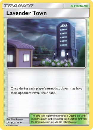 Lavender Town (/181) Reverse Holofoil [SM: Team Up] Pokemon Single Pokémon