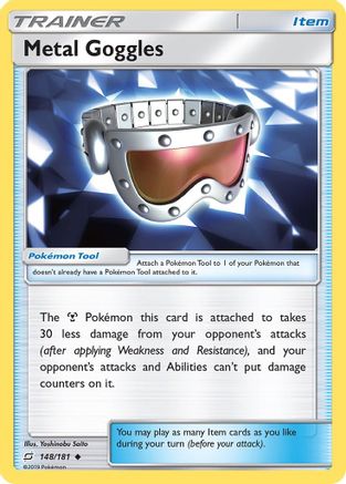 Metal Goggles (148/181) Reverse Holofoil [SM: Team Up] Pokemon Single Pokémon