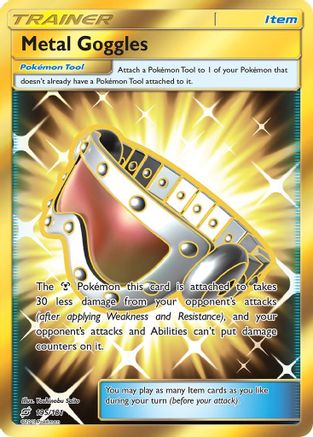 Metal Goggles (Secret) 195/181 Holofoil [SM: Team Up] Pokemon Single Pokémon