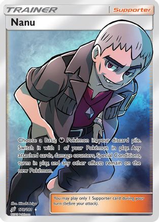 Nanu (Full Art) (/181) Holofoil [SM: Team Up] Pokemon Single Pokémon