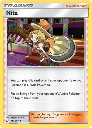 Nita (/181) Reverse Holofoil [SM: Team Up] Pokemon Single Pokémon