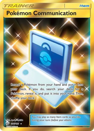 Pokemon Communication (Secret) (196/181) Holofoil [SM: Team Up] Pokemon Single Pokémon