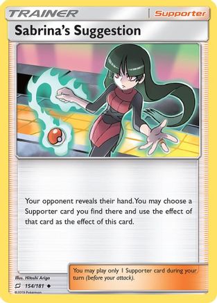 Sabrina's Suggestion (154/181) Reverse Holofoil [SM: Team Up] Pokemon Single Pokémon