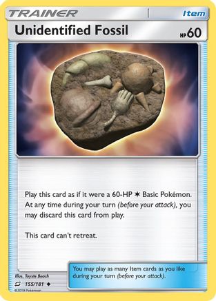 Unidentified Fossil (/181) Reverse Holofoil [SM: Team Up] Pokemon Single Pokémon