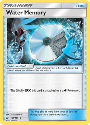 Water Memory (/181) Reverse Holofoil [SM: Team Up] Pokemon Single Pokémon