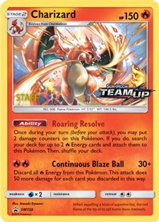 Charizard - SM158 [Staff] () Holofoil [SM: Black Star Promos] Pokemon Single Pokémon