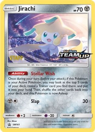 Jirachi - SM161 [Staff] () Holofoil [SM: Black Star Promos] Pokemon Single Pokémon