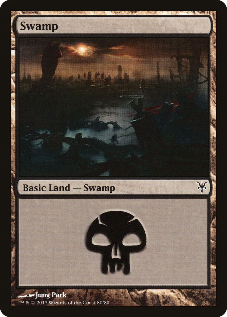 Swamp (80) [Duel Decks: Sorin vs. Tibalt] MTG Single Magic: The Gathering