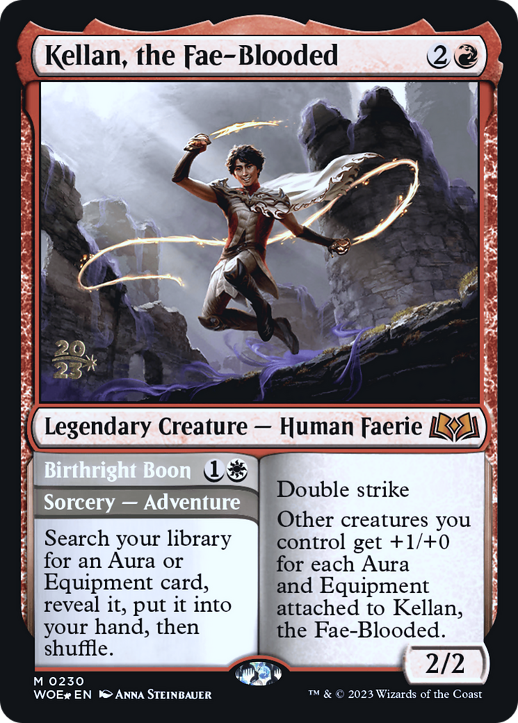 Kellan, the Fae-Blooded (PRE-230) [Wilds of Eldraine Promos] Foil MTG Single Wizards of the Coast