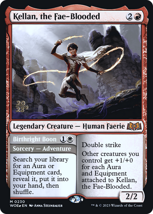 Kellan, the Fae-Blooded (PRE-230) [Wilds of Eldraine Promos] Foil MTG Single Wizards of the Coast