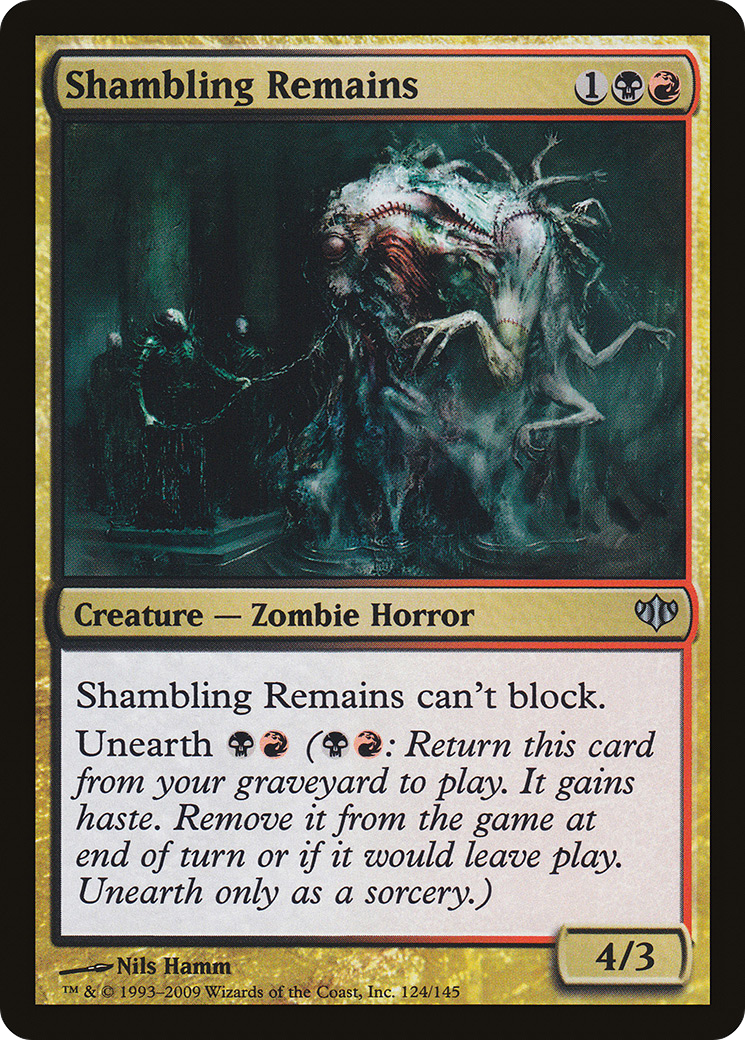 Shambling Remains (CON-124) [Conflux] Foil MTG Single Wizards of the Coast