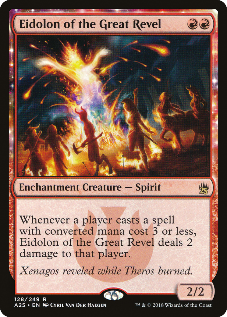 Eidolon of the Great Revel (A25-128) [Masters 25] Foil MTG Single Wizards of the Coast