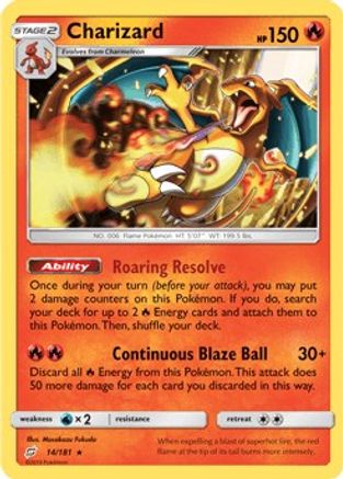 Charizard - 14/181 (SM Team Up) () Holofoil [Misc: Deck Exclusives] Pokemon Single Pokémon