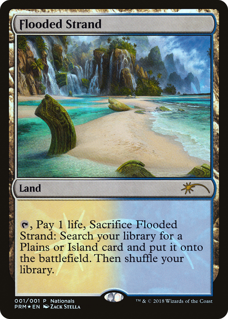 Flooded Strand (UMP-001) [Misc] Nationals Promos Foil MTG Single Wizards of the Coast