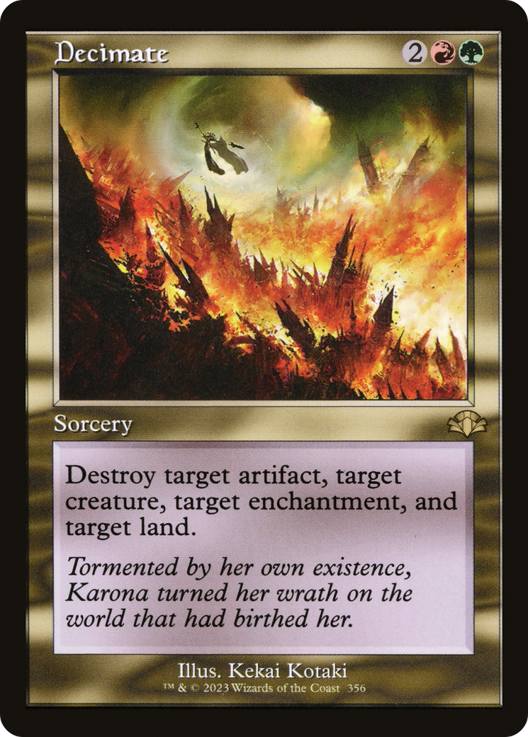 Decimate (DMR-356) [Dominaria Remastered] Foil MTG Single Wizards of the Coast