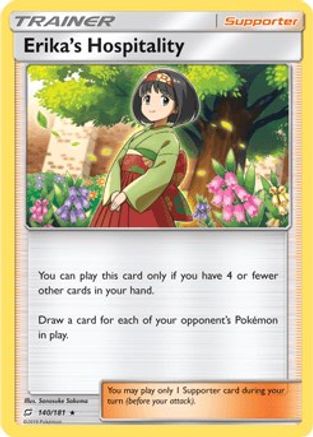Erika's Hospitality - 140/181 (SM Team Up) () [Misc: Deck Exclusives] Pokemon Single Pokémon