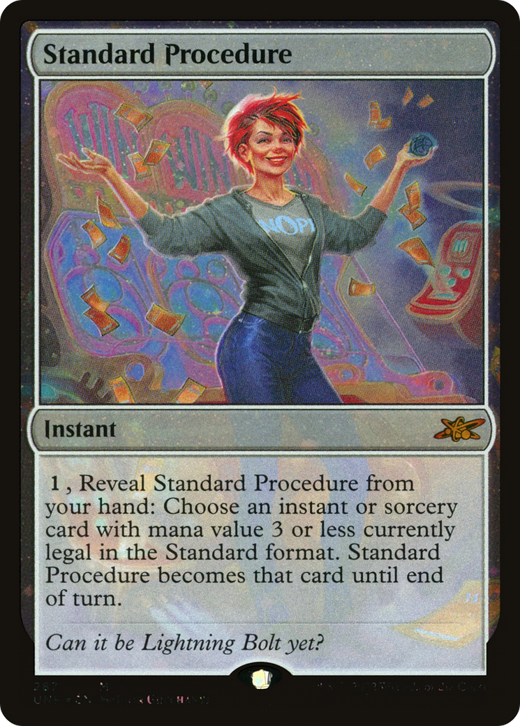 Standard Procedure (Galaxy Foil) (UNF-287) [Unfinity] Foil MTG Single Wizards of the Coast