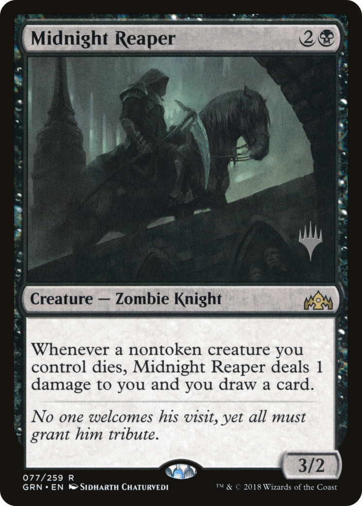Midnight Reaper (PPELD-77P) [Guilds of Ravnica Promos] MTG Single Wizards of the Coast