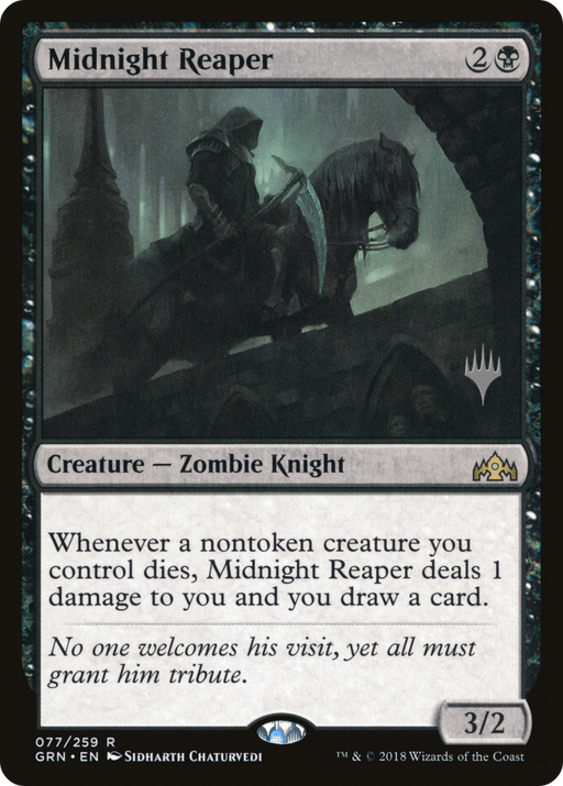 Midnight Reaper (PPELD-77P) [Guilds of Ravnica Promos] MTG Single Wizards of the Coast