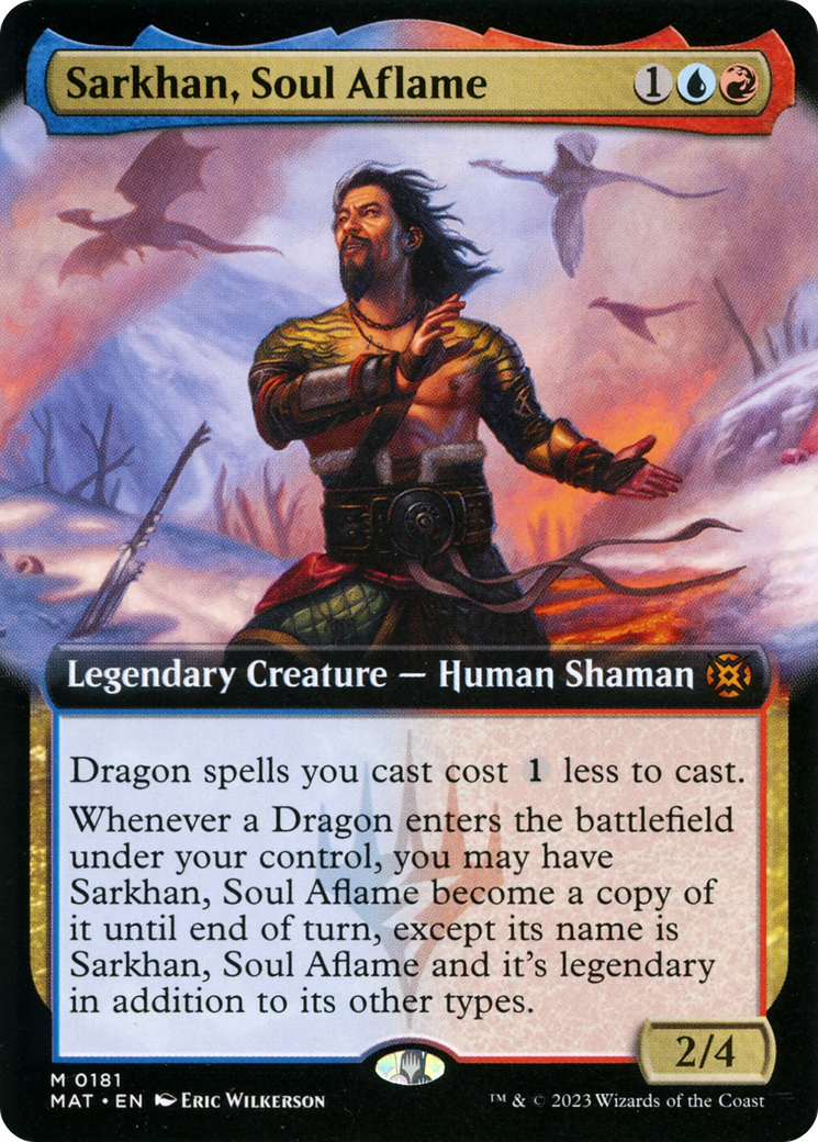 Sarkhan, Soul Aflame (MAT-181) [March of the Machine: The Aftermath] (Extended Art) Foil MTG Single Wizards of the Coast